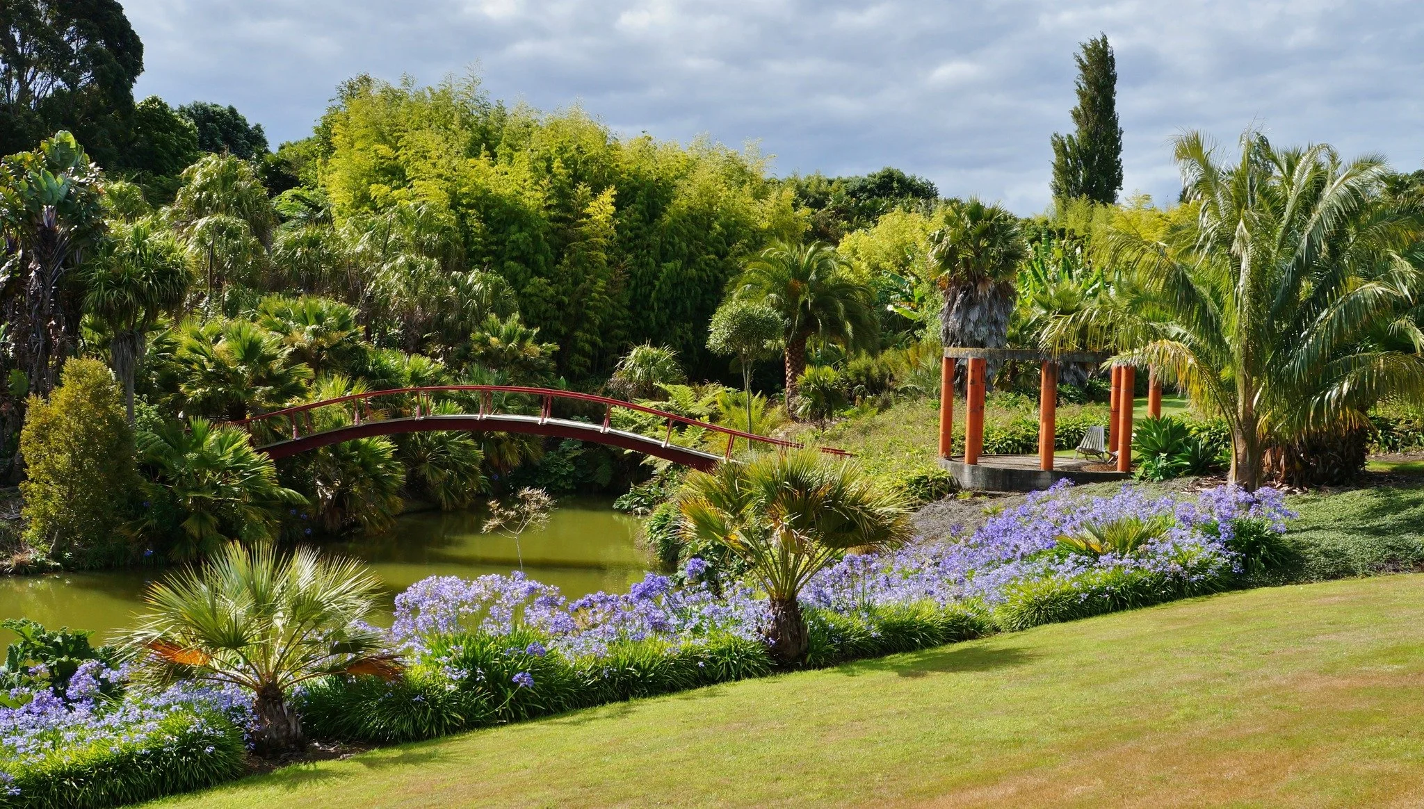 Paloma ★★★★★

The garden commenced in 1990 but is maturing rapidly due to the mild, almost frost-free climate. The Higgies have specialized in exotic flora to produce a landscape like no other in New Zealand. From the first dramatic view of the amphi