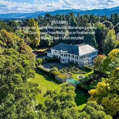 🎉 GIVEAWAY TIME! 🎉
Win two tickets to our Wairarapa Garden Experience Day! 🌿
🚌 Travel in style (luxury coach with pick-ups in Wellington + Featherston)
🌸 Visit 5 incredible gardens &mdash; including 3 private gardens not usually open to the publ
