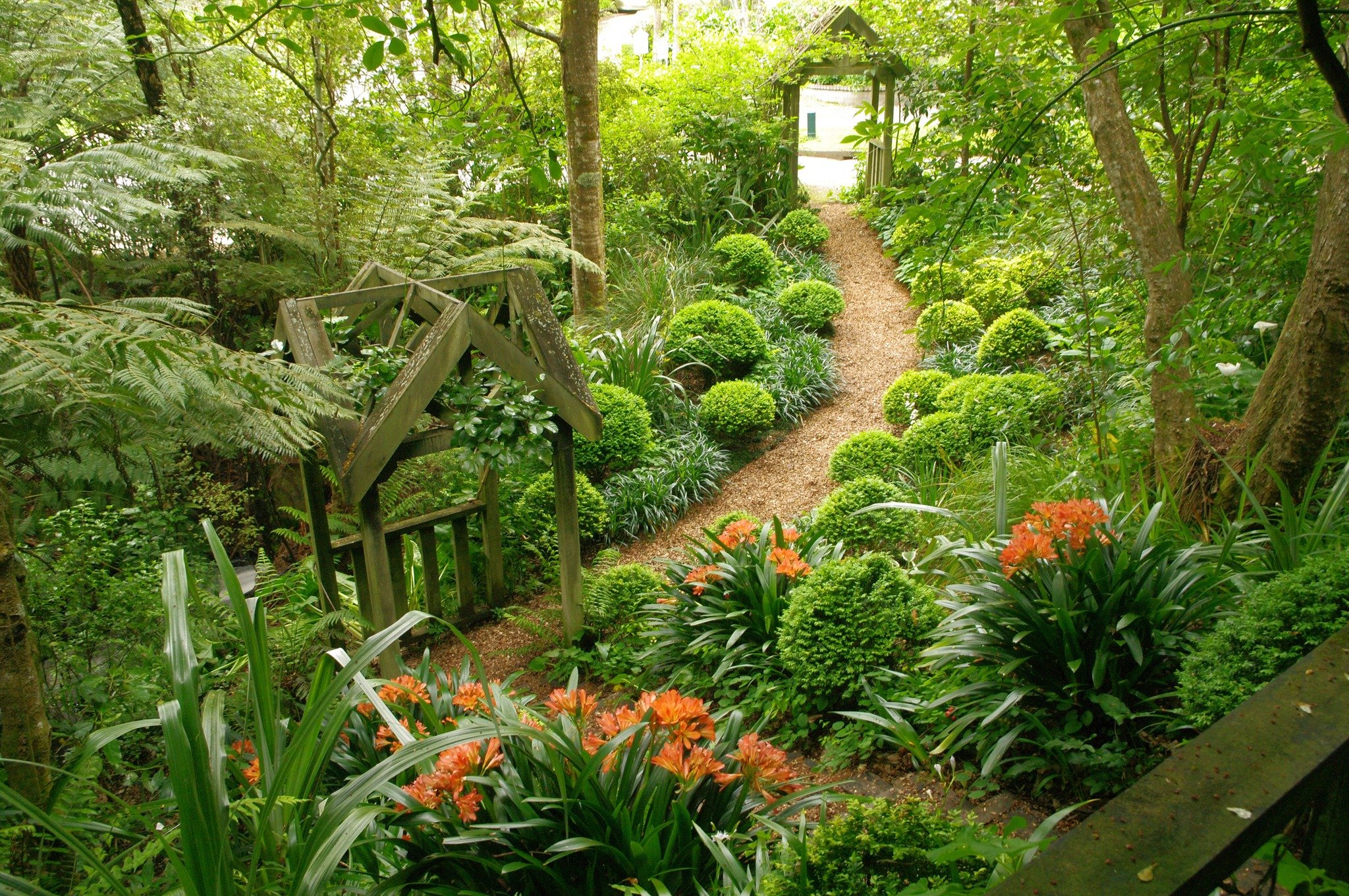 Gillies Garden ★★★★★ 

Set on three-quarters of an acre in native New Zealand bush at Silverstream, Upper Hutt, Gillies Garden is designed around a heritage Chapman Taylor Arts and Crafts&ndash;style cottage. The garden is arranged as a series of dis