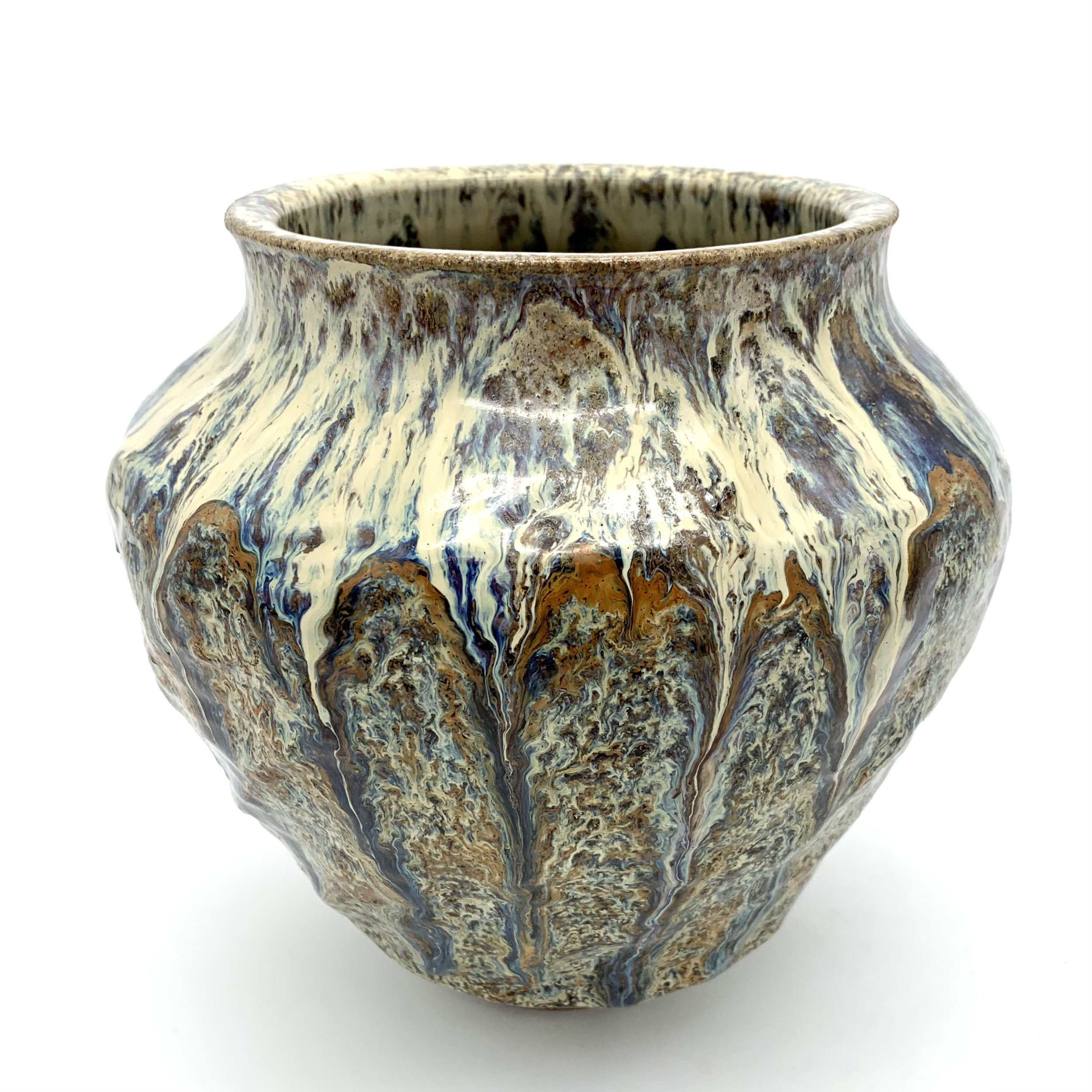 Variegated Textured Vase