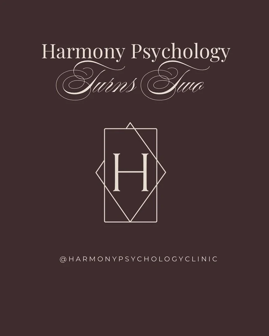 Celebrating 2 years of Harmony Psychology! 
-
-
-
-
-

#mentalhealthawareness #mentalhealthmatters
#mentalhealthsupport
#selfcare #wellness #mindfulness #SunshineCoastPsychologist
#HarmonyPsychology #practioner 
#clinicalpsychologist #clinic #mental-