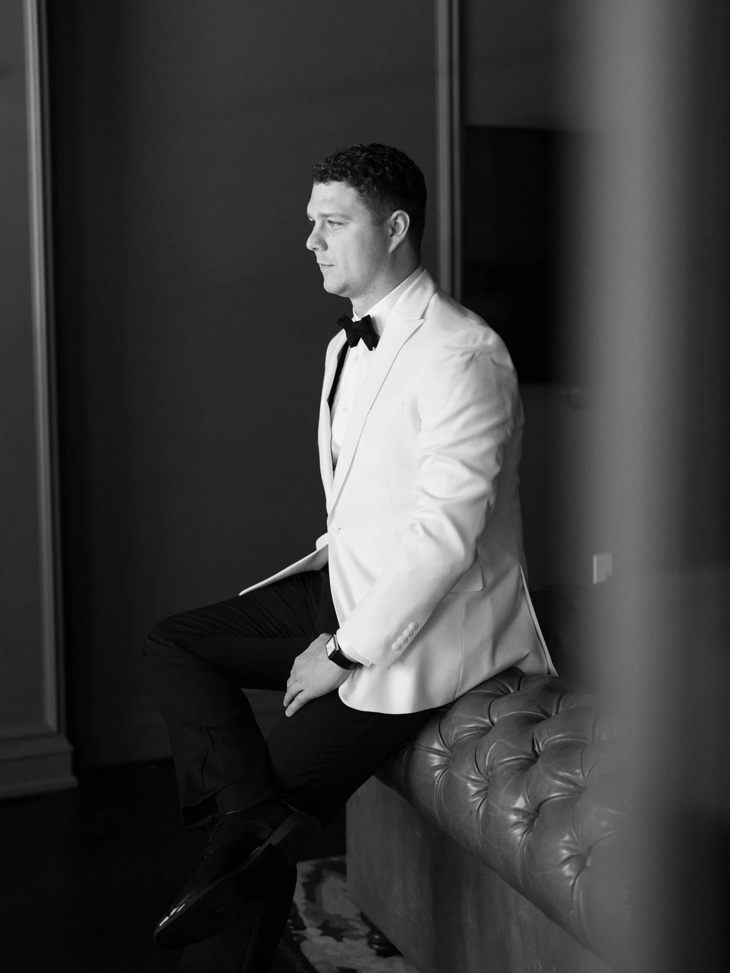 I mean Mike was serving in color but he&rsquo;s seriously serving in black and white. 

Photo and Video: @emilyhoganvisuals 
Coordination: @northwestweddings 
Hair: @elizabethscottcompany 
Makeup: @lenabongiovanni
Venue: @thegraychi 
Florists: @redbe