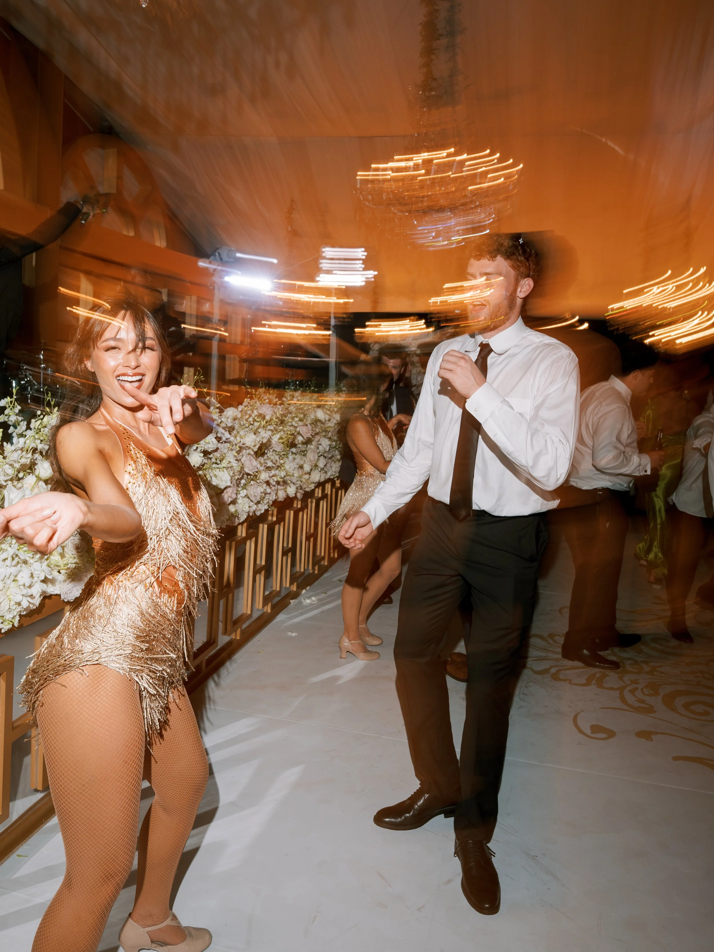 Here is my petition for every dance floor to be this fun! A little extra confetti and professional dancers never hurt anyone. Shot for @micahcookphotos