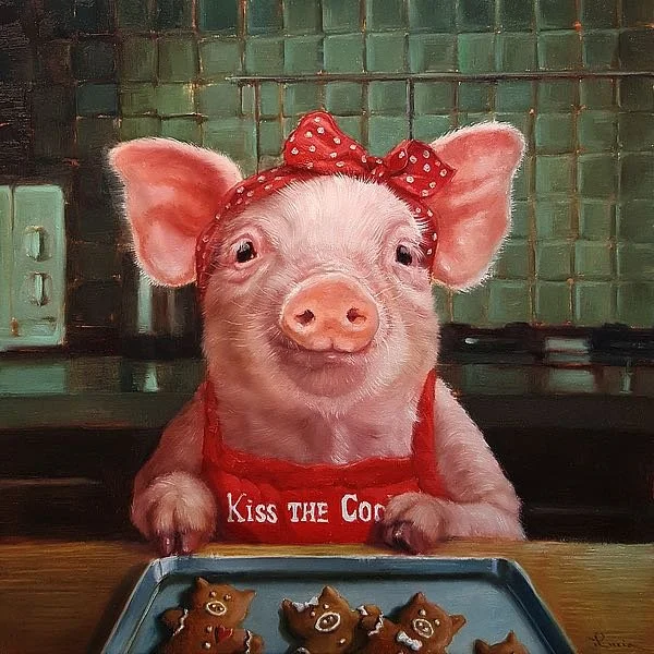 28 Gingerbread Pigs