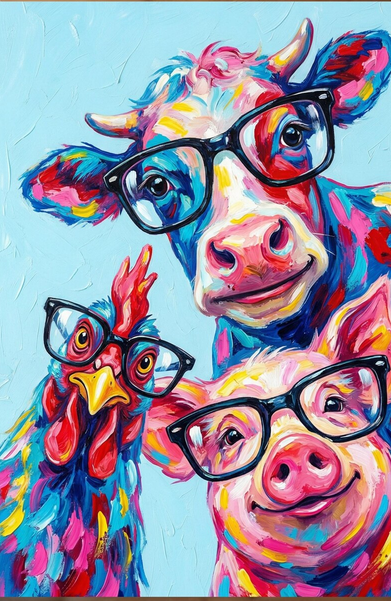 Farm Animals with Glasses.png