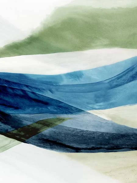 Waves of Blue and Gree