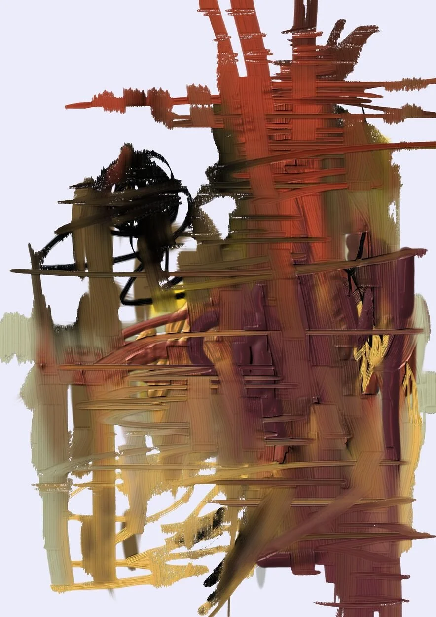 x-76 Layered Brushstroke