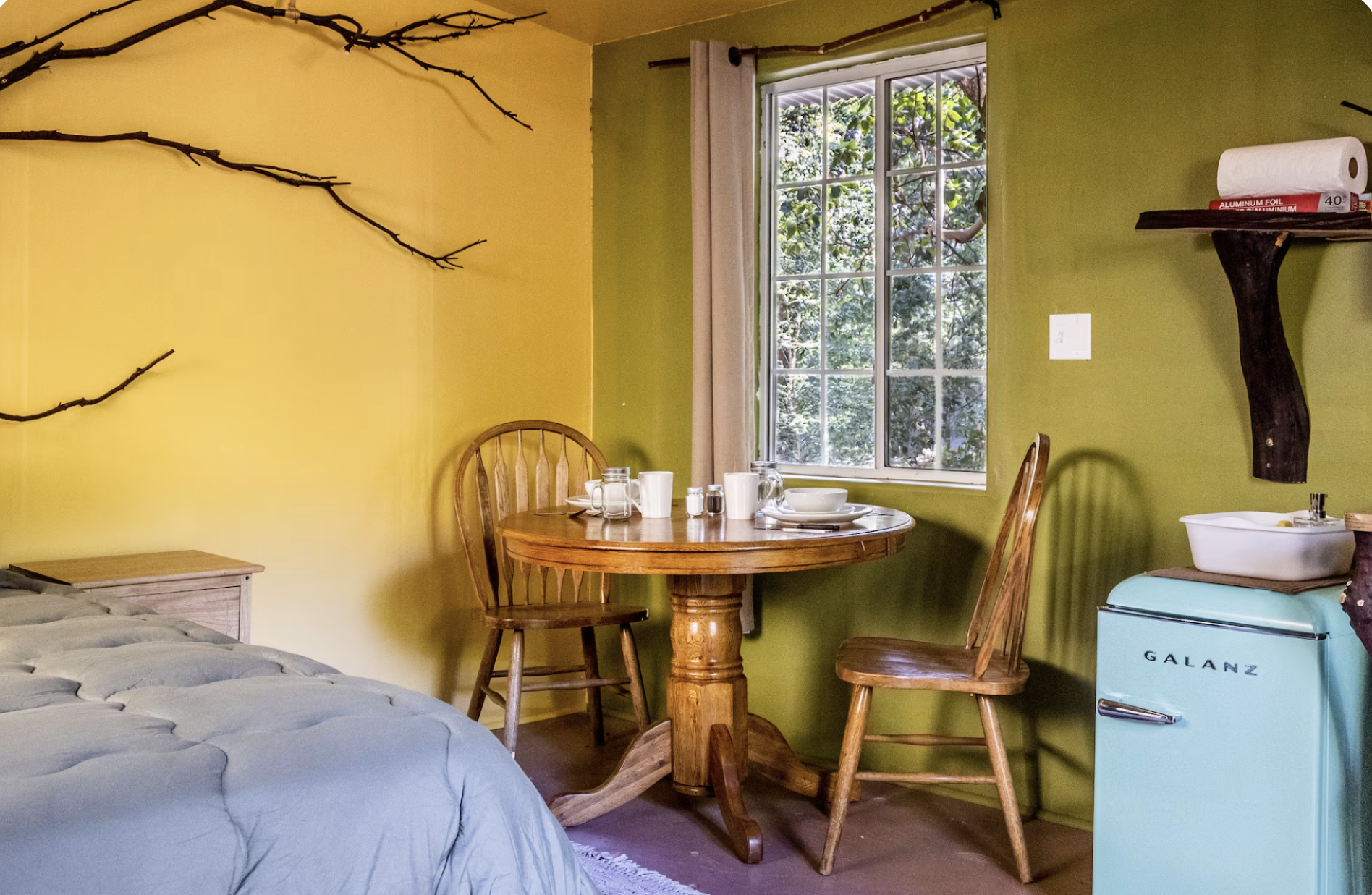The Hideaway is a beautifully converted farm building is a hidden gem located in our Golden Cup Wilderness Village. It's secluded backyard forest and special attractions will put you at ease with the sounds of nature.
