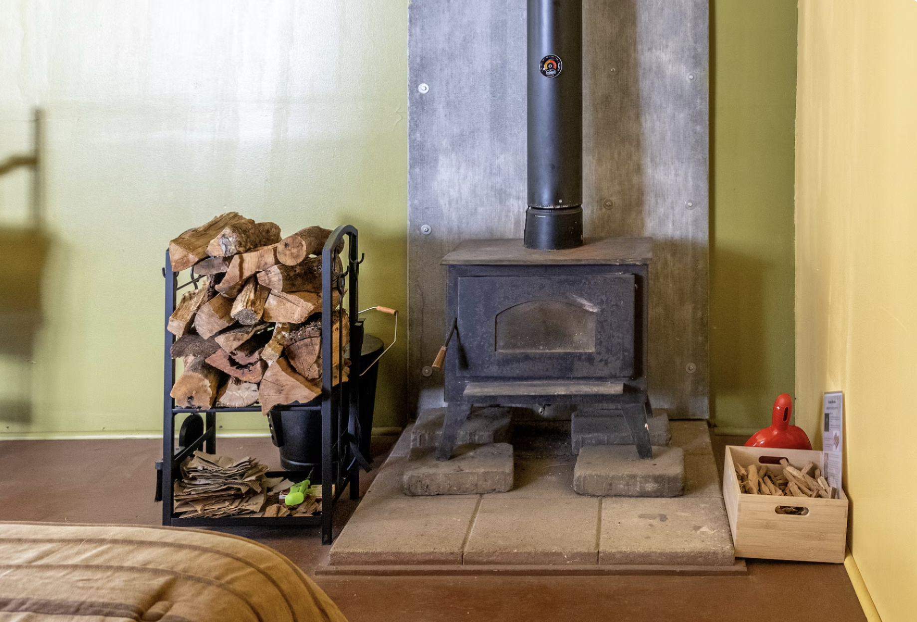 The Cabaña ~ This rustic retreat, once a charming farm building, now awaits you with antique Basque furnishings and rustic charm. Let the symphony of wildlife and the gentle flow of the creek lull you into serenity. 
