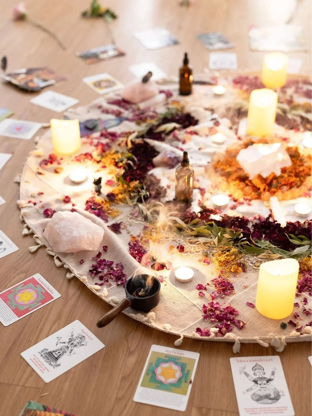 Sacred ceremony supporting emotional release and embodiment at a women’s retreat in Northern California