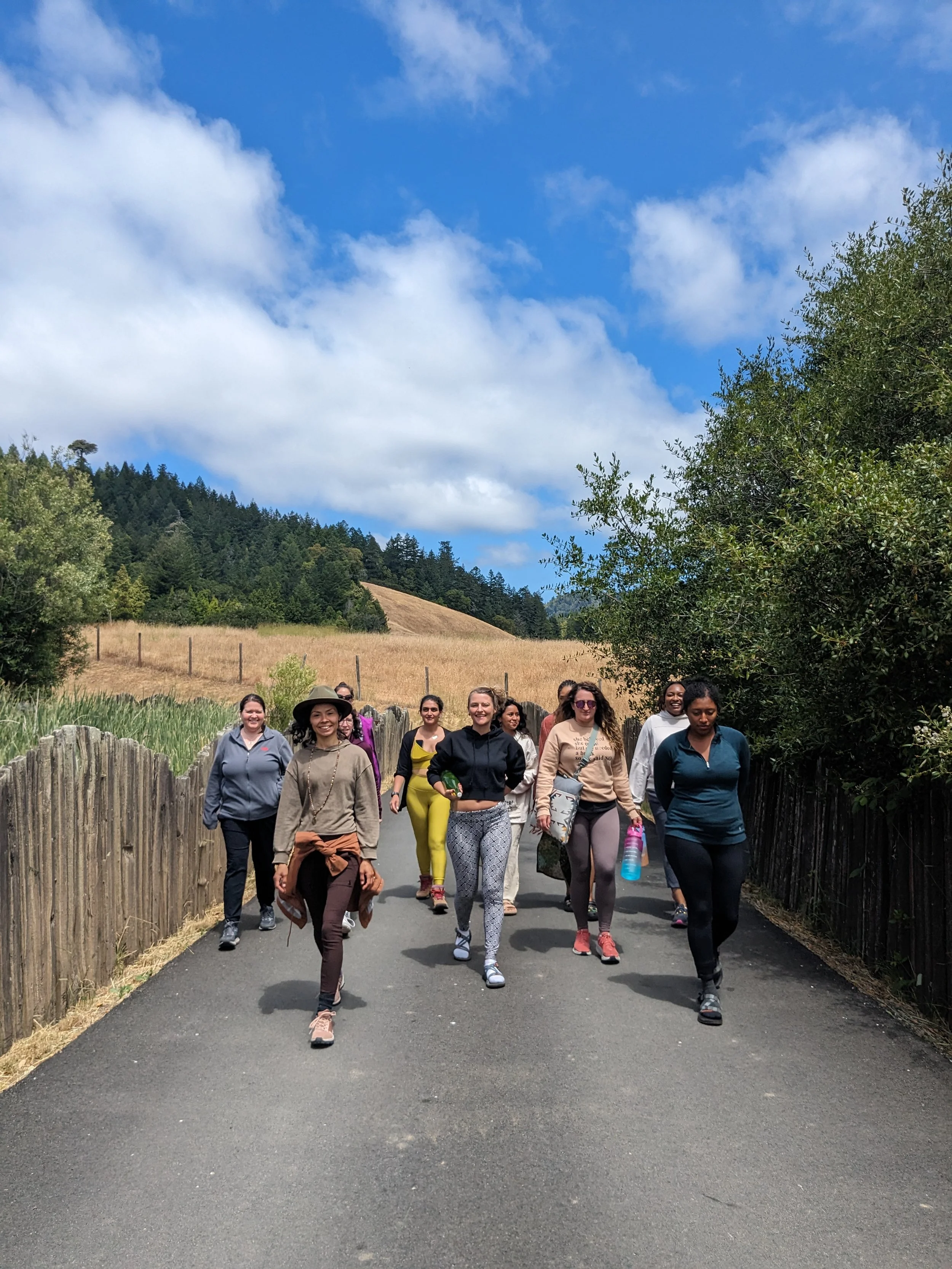 Transformational healing environment combining ceremony, movement, and nature in Northern California