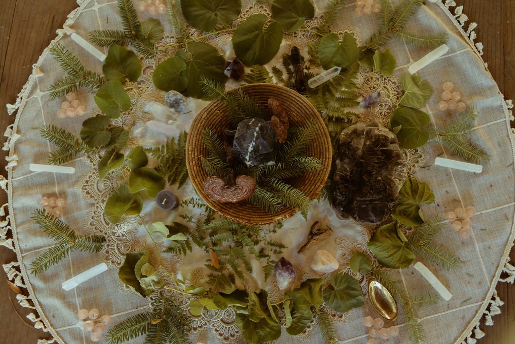 A person standing next to a large oak tree in a sunny, green park.