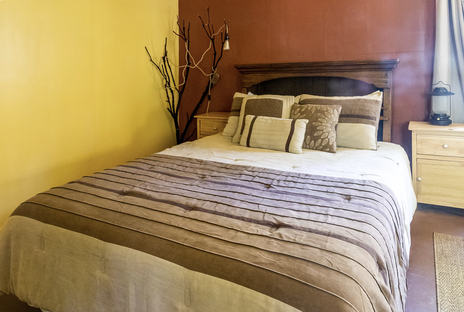 The Cabaña ~ This rustic retreat, once a charming farm building, now awaits you with antique Basque furnishings and rustic charm. Let the symphony of wildlife and the gentle flow of the creek lull you into serenity. 