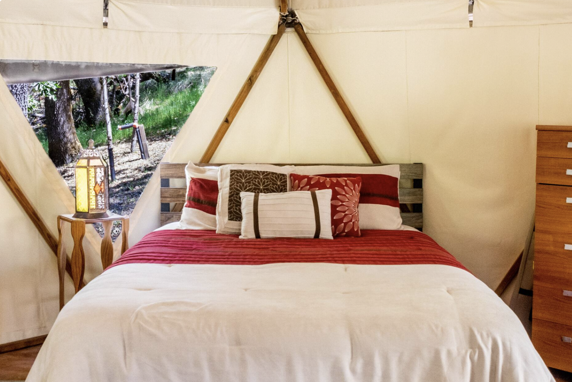 The Yome ~ A haven merging the best of dome and yurt. Embrace nature's embrace in its encircling design, fostering a deep sense of peace and connection. Soak in the starlit skies, rustling trees, and passing wildlife, enveloped in nature's embrace. 