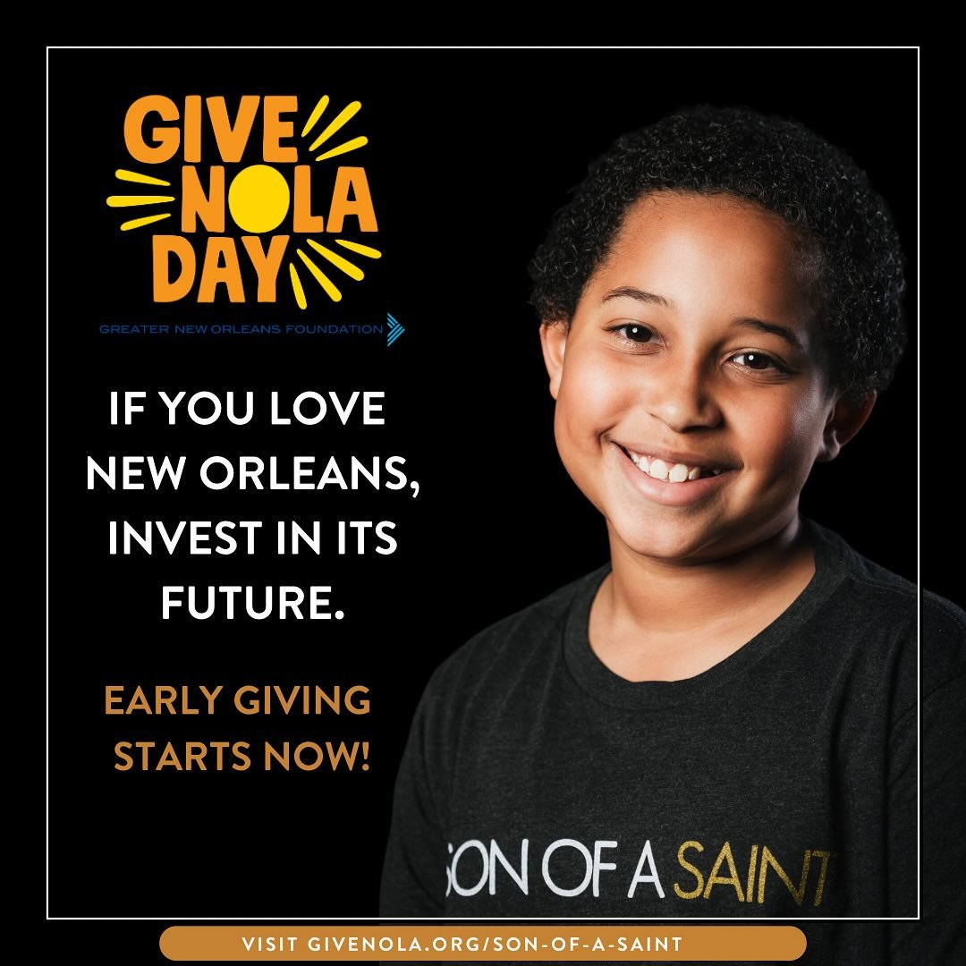 GiveNOLA Day 2024 is happening on Tuesday, May 7, but early giving has begun and you can start supporting right now!

Follow the link in our bio and start investing in the future of New Orleans! Thank you for going the distance with us! 🤝