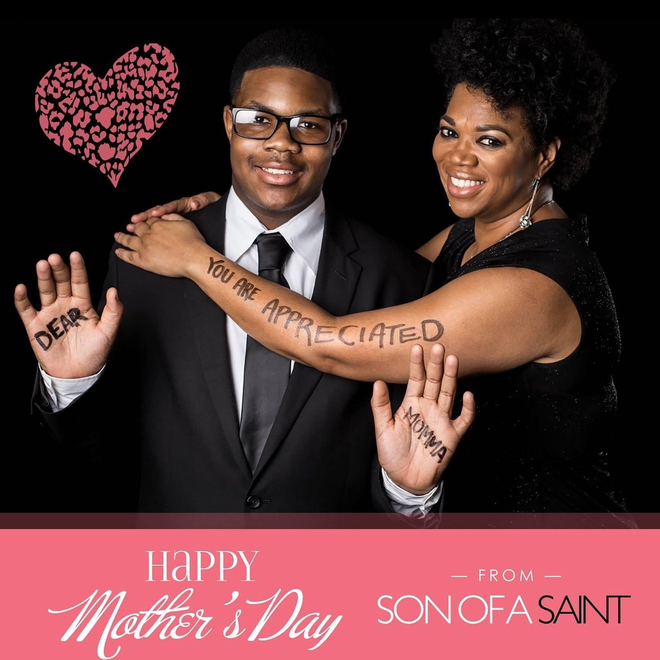This photo, taken in 2017, features Trey, a Son of a Saint graduate, and his mother Toni. Since it&rsquo;s Mother&rsquo;s Day, we thought we would repost this memory.