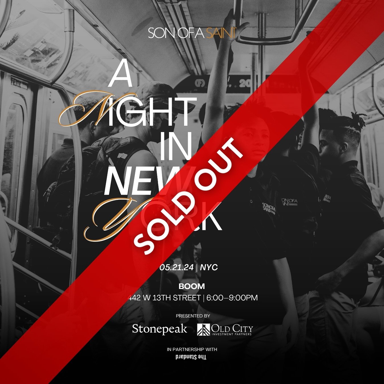It&rsquo;s happening!🗽🍎We are proud to announce the sellout of a first-of-its-kind signature fundraiser we&rsquo;re hosting on Tuesday, May 21, at the world-famous premier event venue, Boom, located atop the iconic Standard High Line Hotel in New Y
