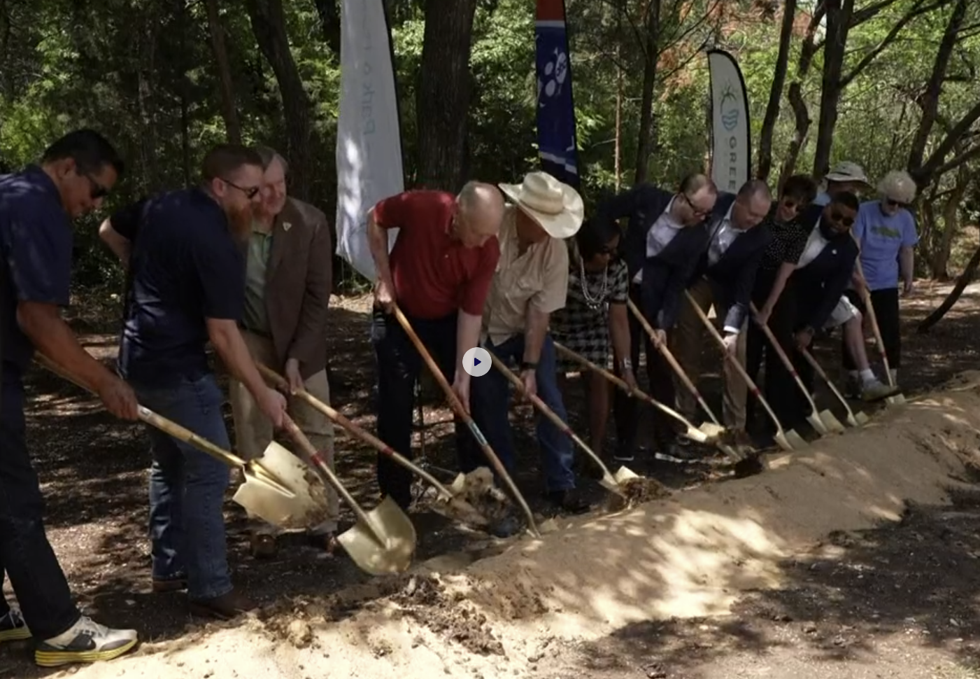 WFAA and Greenspace Dallas break ground on nature trail in celebration of WFAA’s 75th anniversary