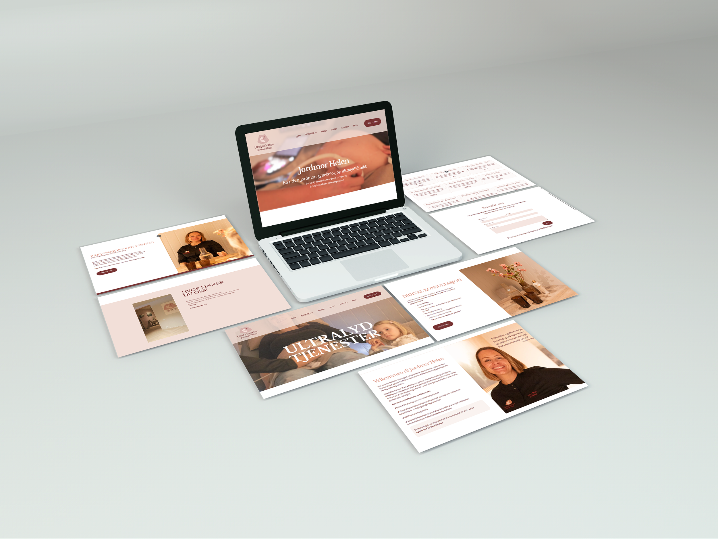 Nettside design møre og romsdal. Ny nettside. Jordmor Helen.