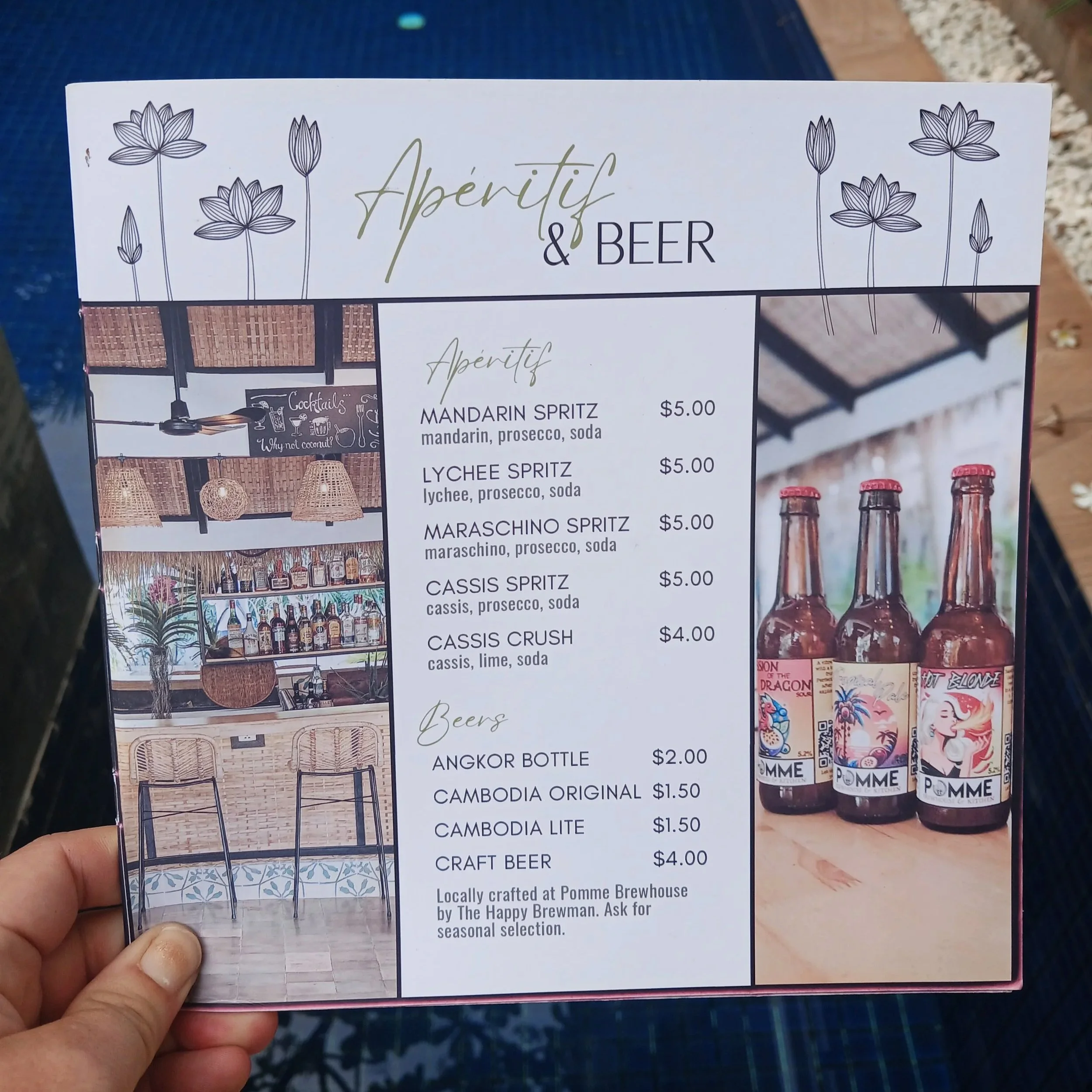 Aperitifs and beers