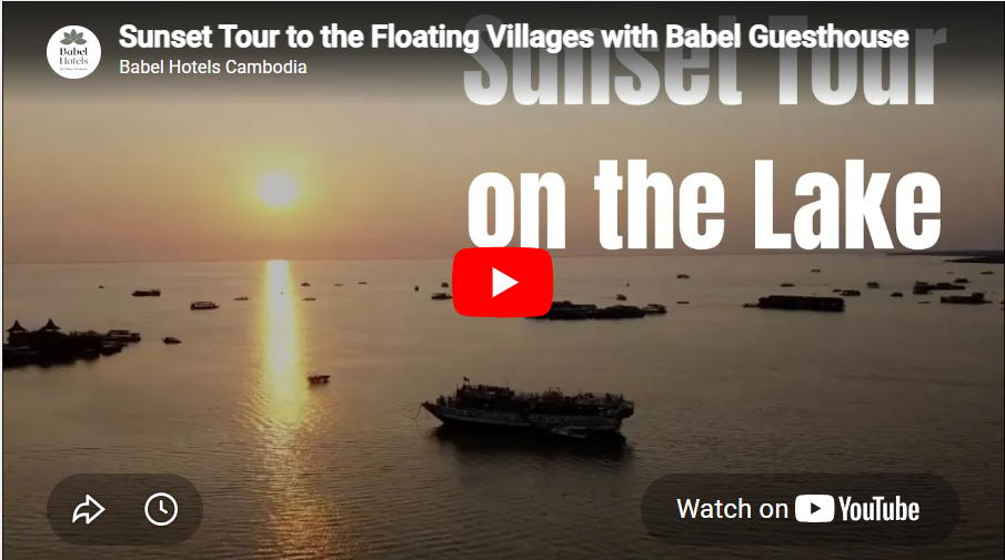 Sunset at Tonle Sap Lake