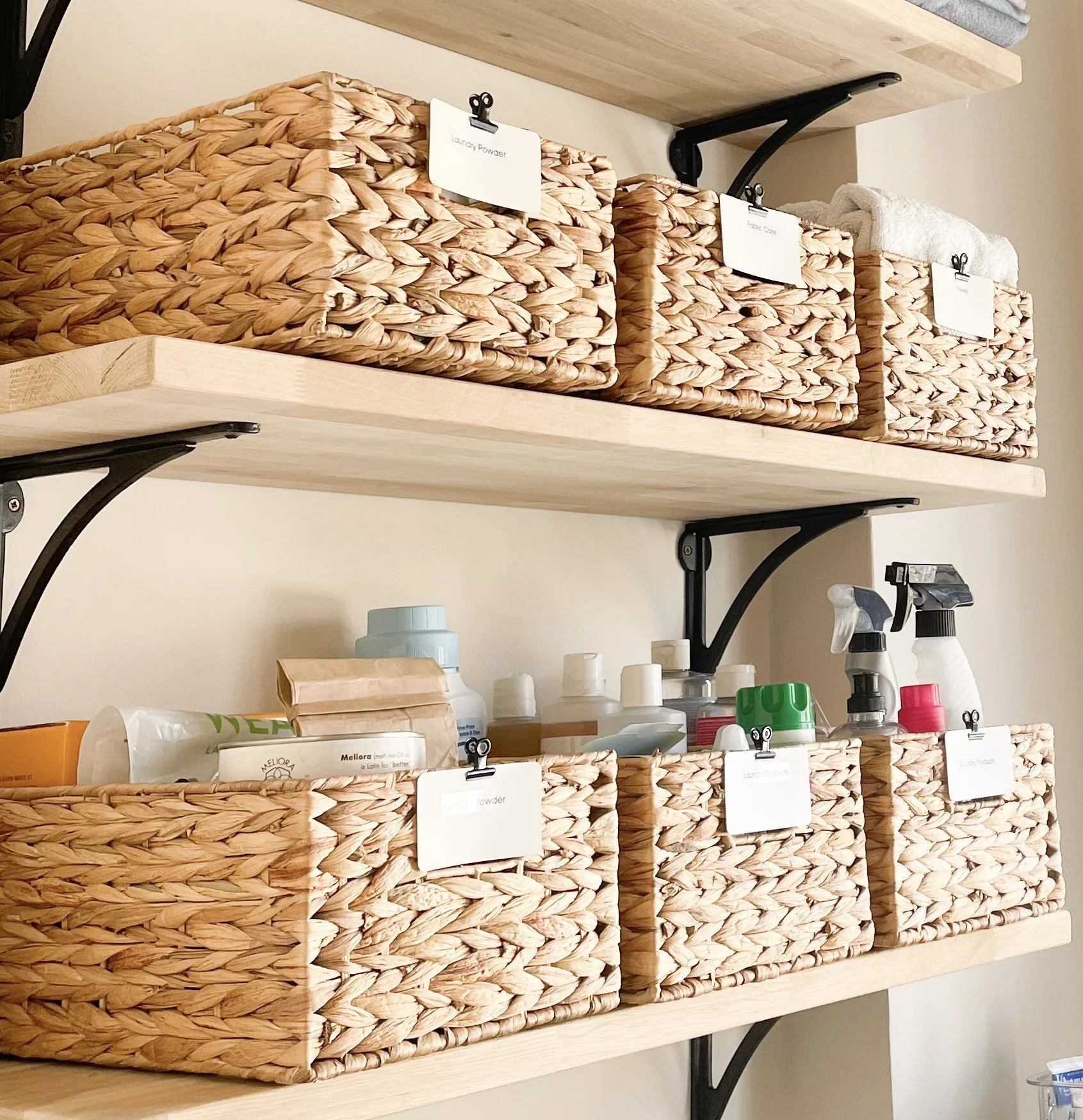 Professional organised containers with labels, by Homefulness
