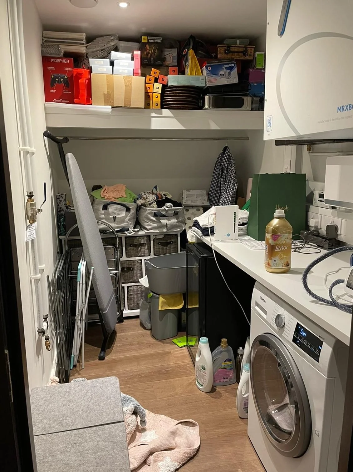 Before: Laundry Room Organisation by Homefulness