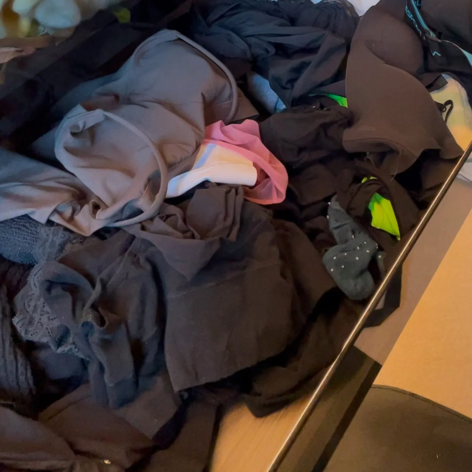 Before: Wardrobe Drawer Organisation by Homefulness