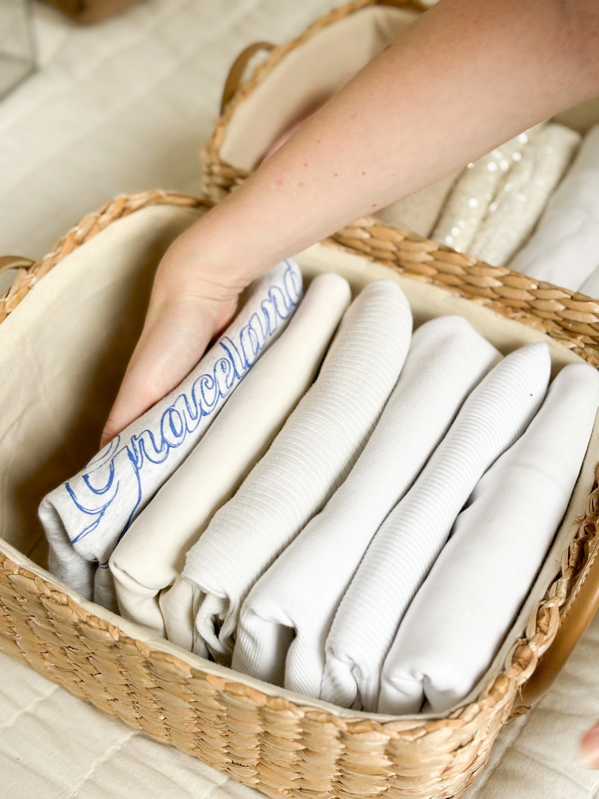 Professional Organiser folding clothes