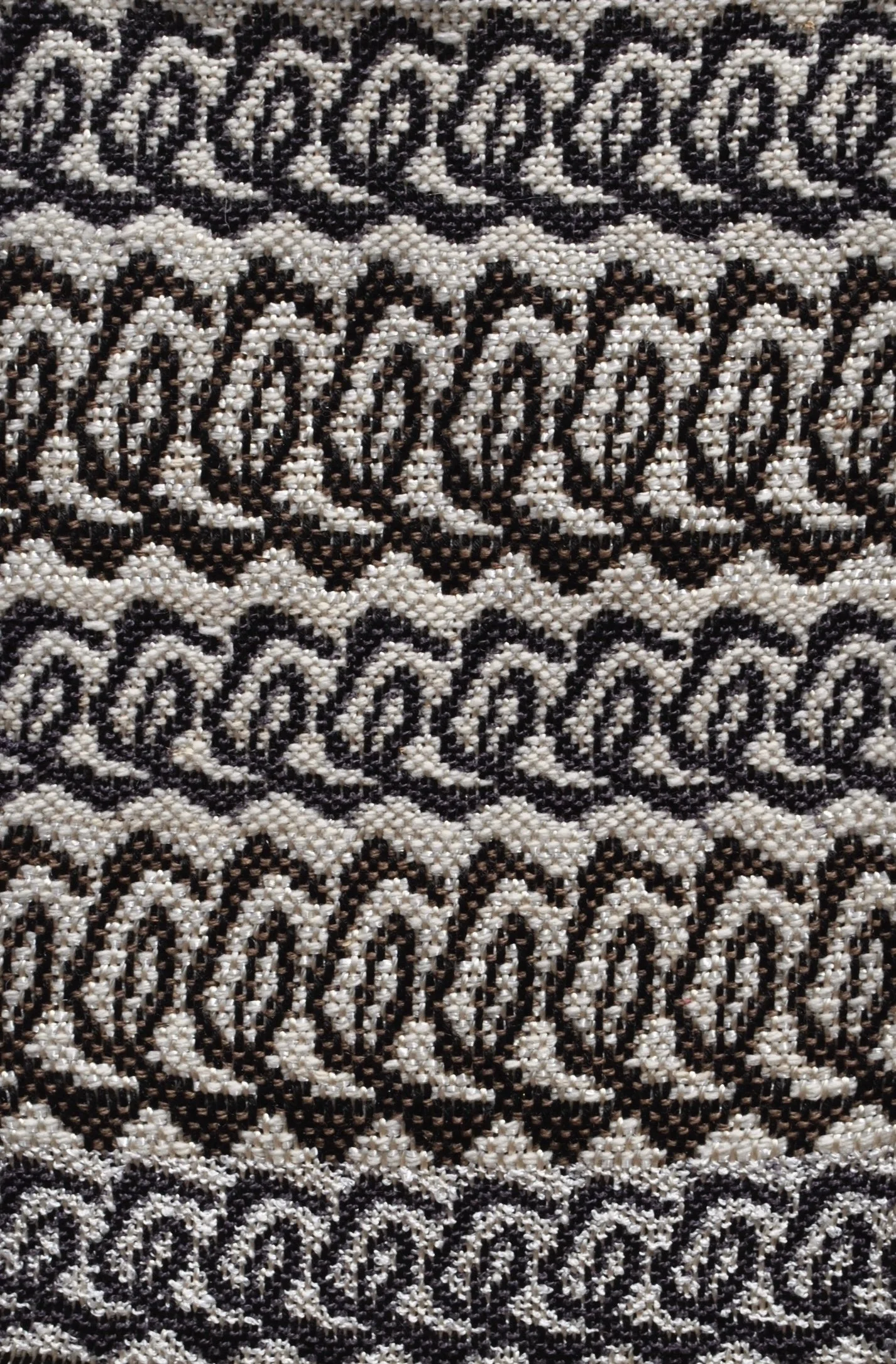 WATER STUDY 4 (detail), 9" x 6", synthetic fiber, cotton 