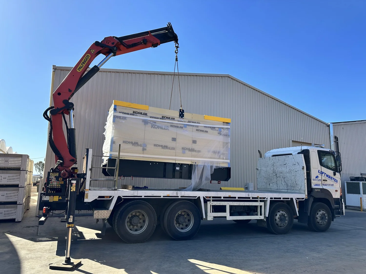 Lift Master Crane Truck Logistics Adelaide