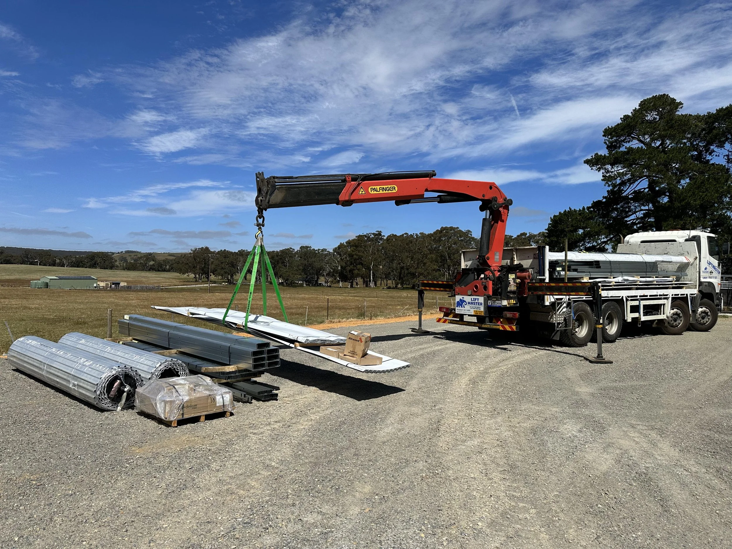 Lift Master Crane Truck Logistics Adelaide
