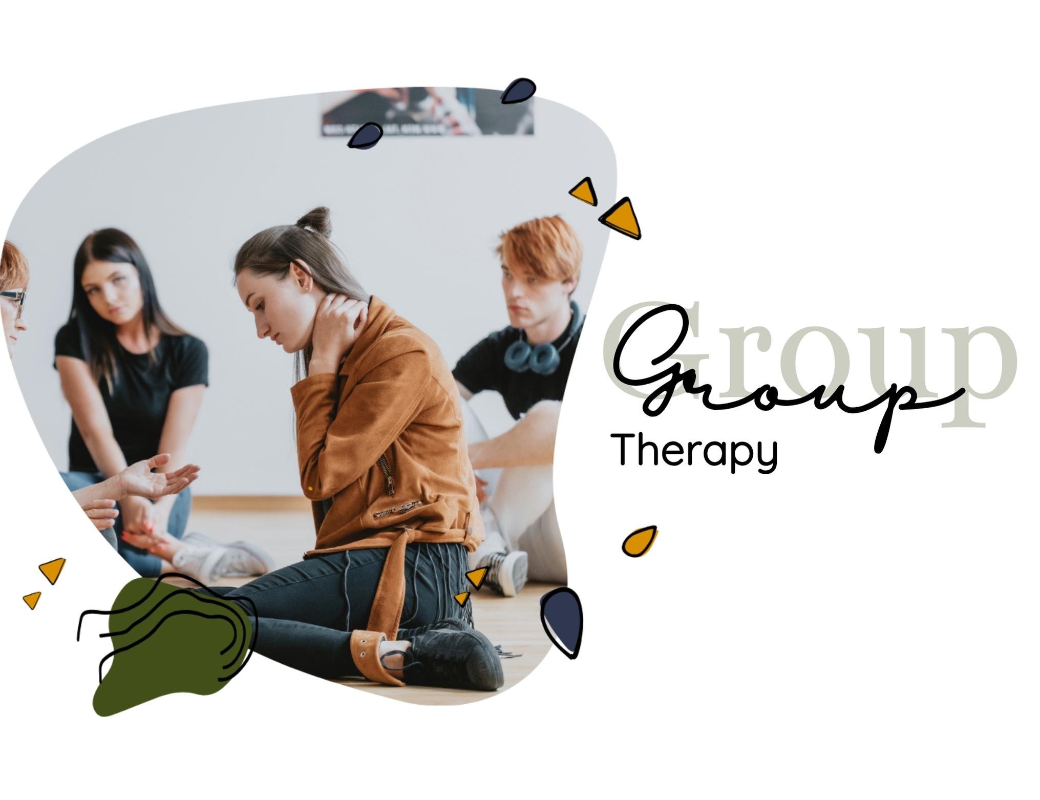 teen girl in group therapy services page 