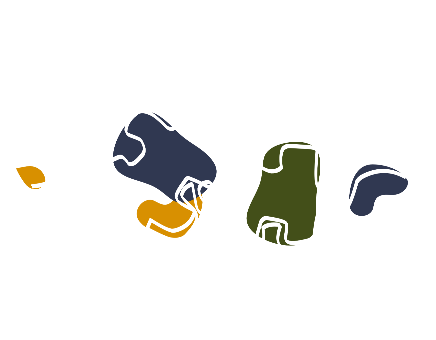 continuous line drawing of human in sitting meditation in brand colors