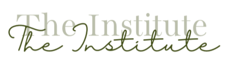Logo of The Institute, written in green cursive font.