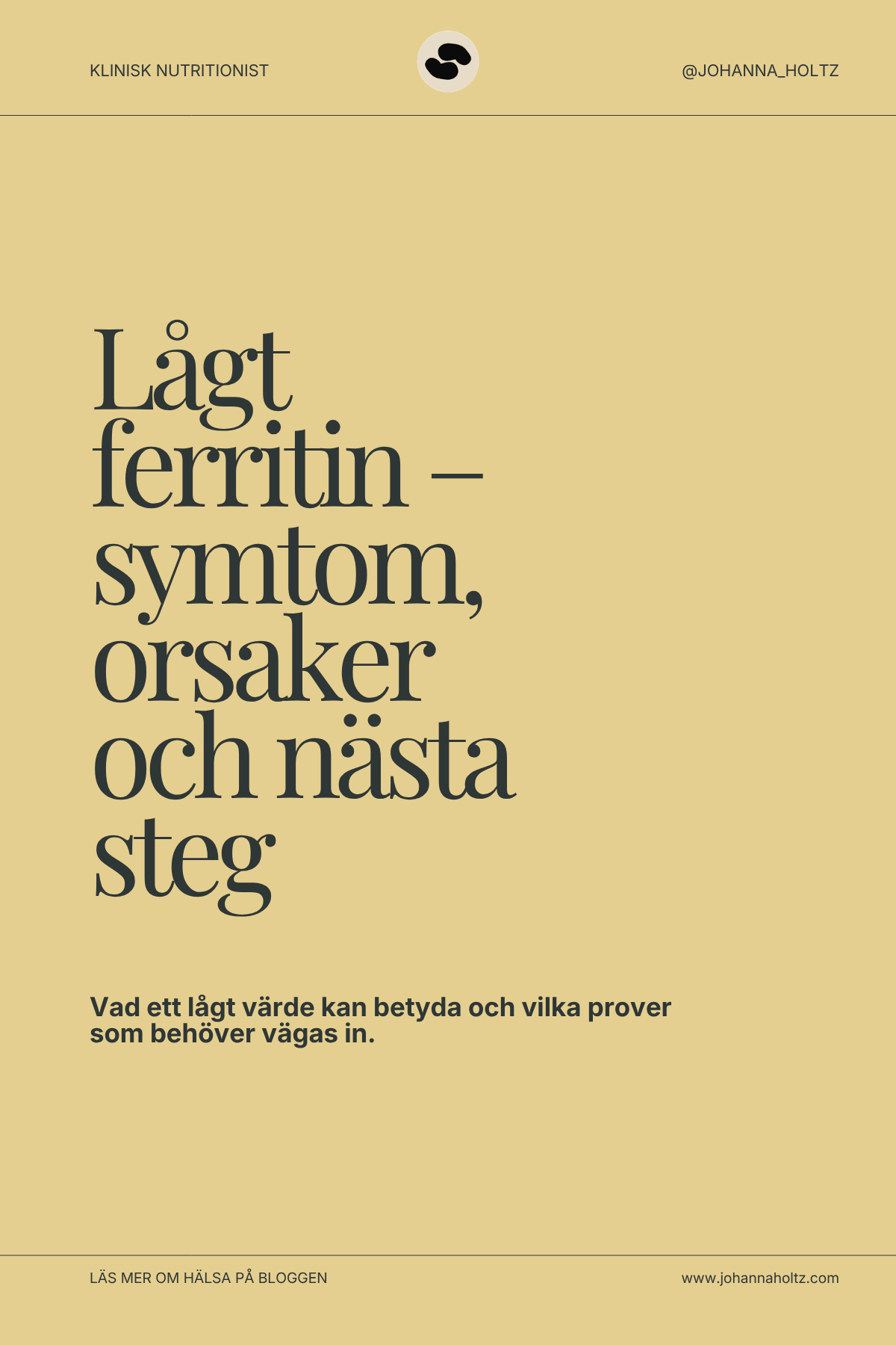 Lågt ferritin – symtom, orsaker och nästa steg
