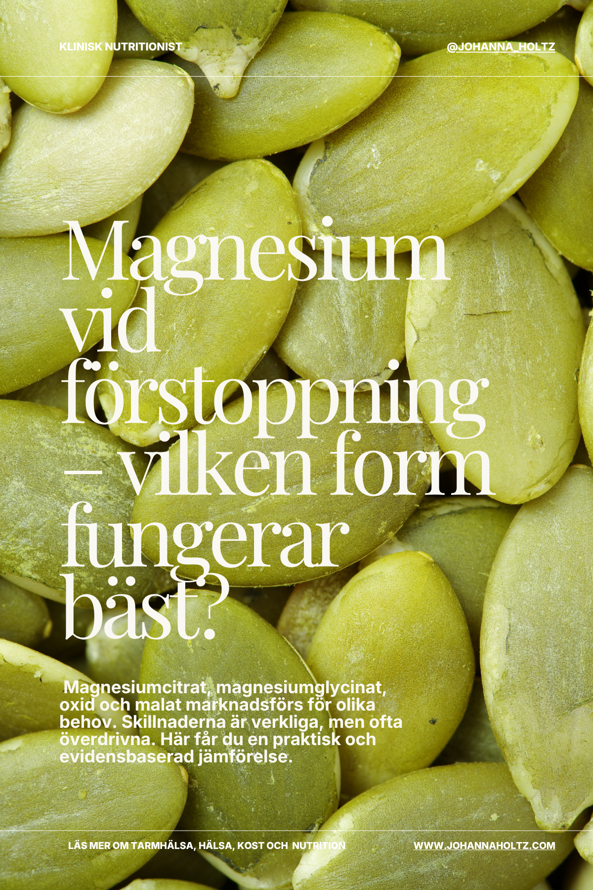 Magnesium vid förstoppning – vilken form fungerar och när ska du vara försiktig?