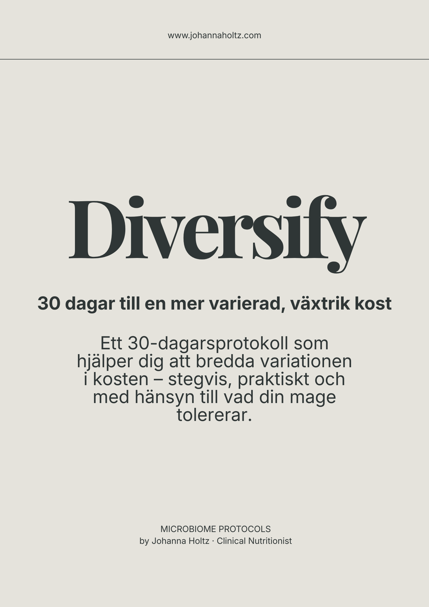 DIVERSIFY – 30 dagar till en mer varierad, växtrik kost