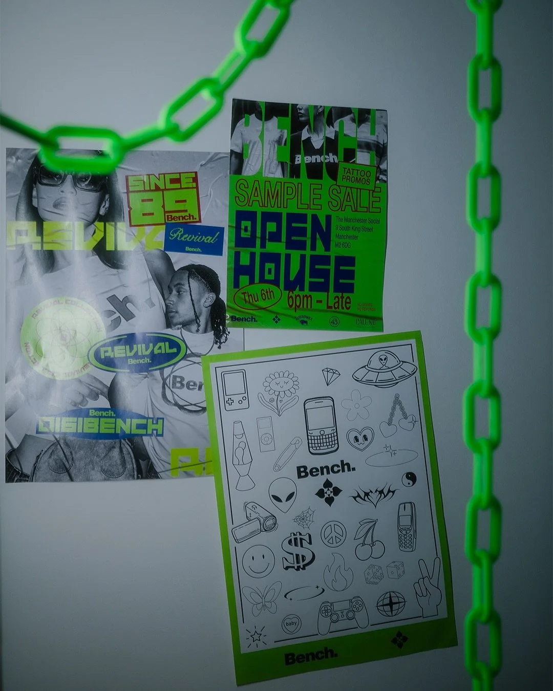 @benchoriginal take over for a 00&rsquo;s night of sample sales, nostalgic tattoos and old skool tunes 💫

The studio transformed for the evening, swipe to see what we got up to! 🤳🏽

Grateful to the @benchoriginal team and to my @themanchestersocia