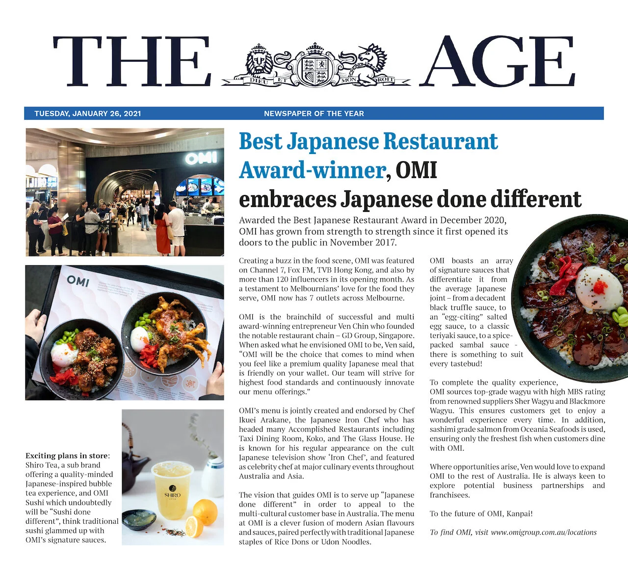 OMI The Age Best Japanese Restaurant