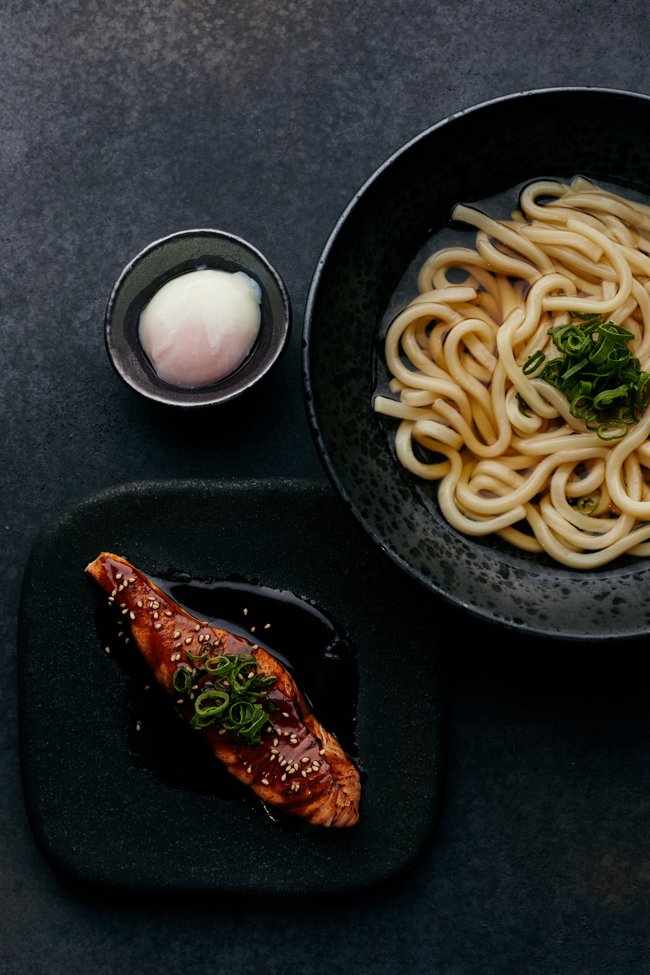 Teriyaki Salmon Udon