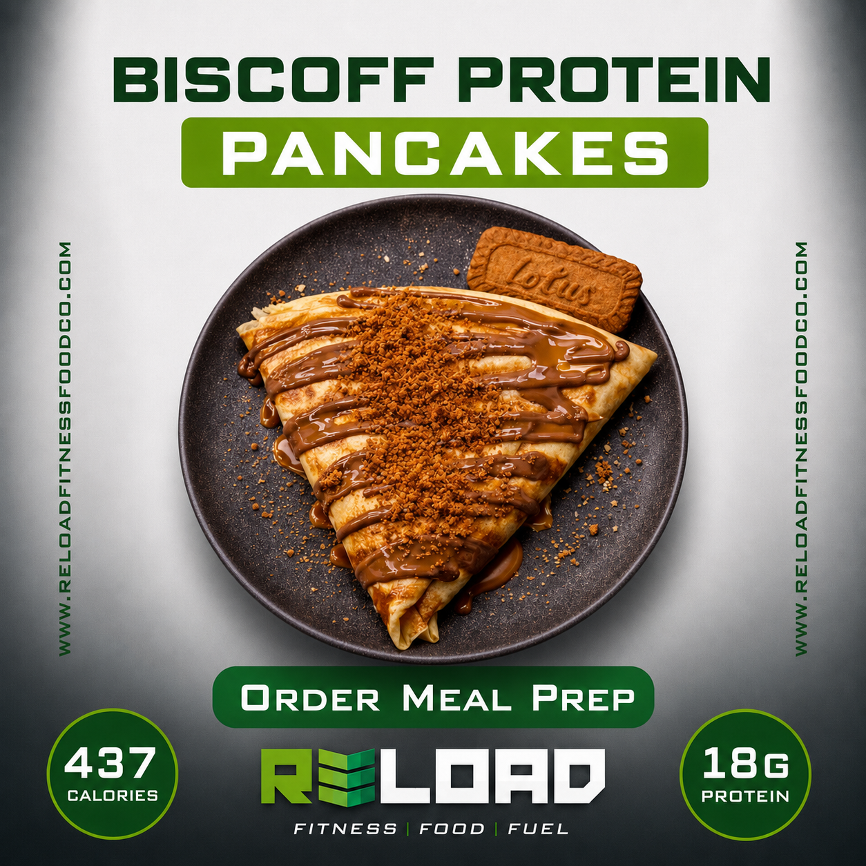 Biscoff Protein Pancakes