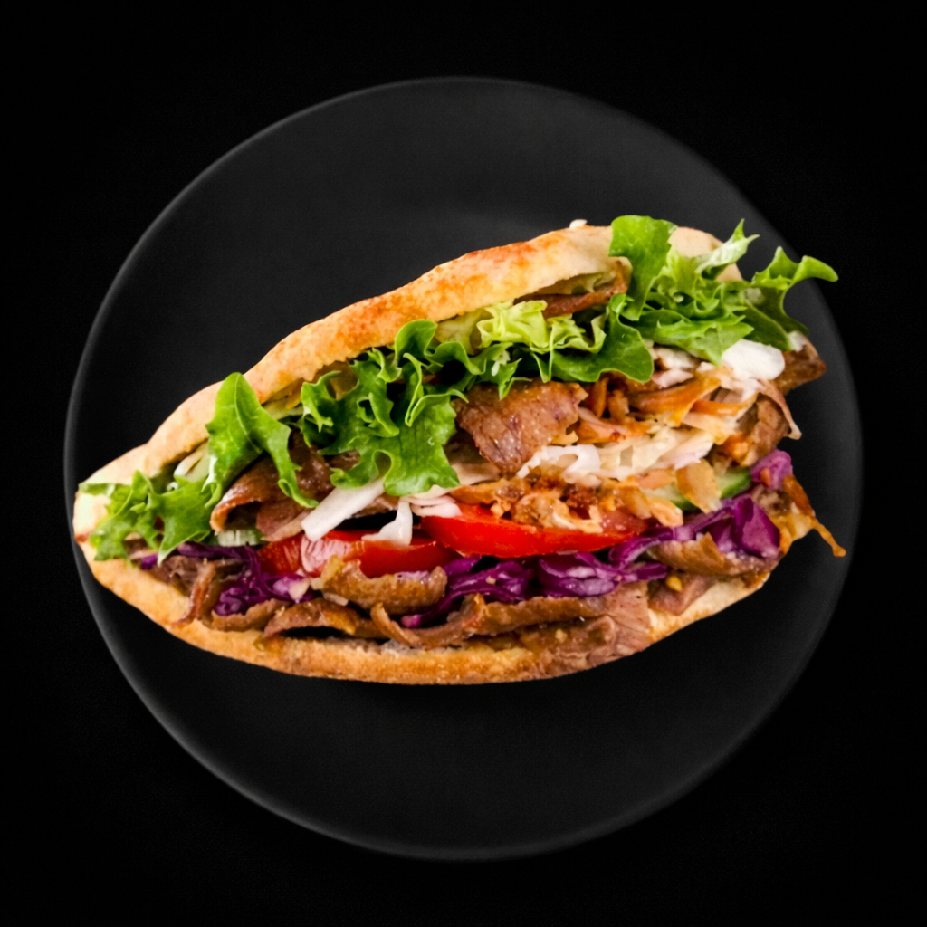 Gym Doner Kebab - Protein 21g - Carbs 58 - Fat 19g - 479 Kcals