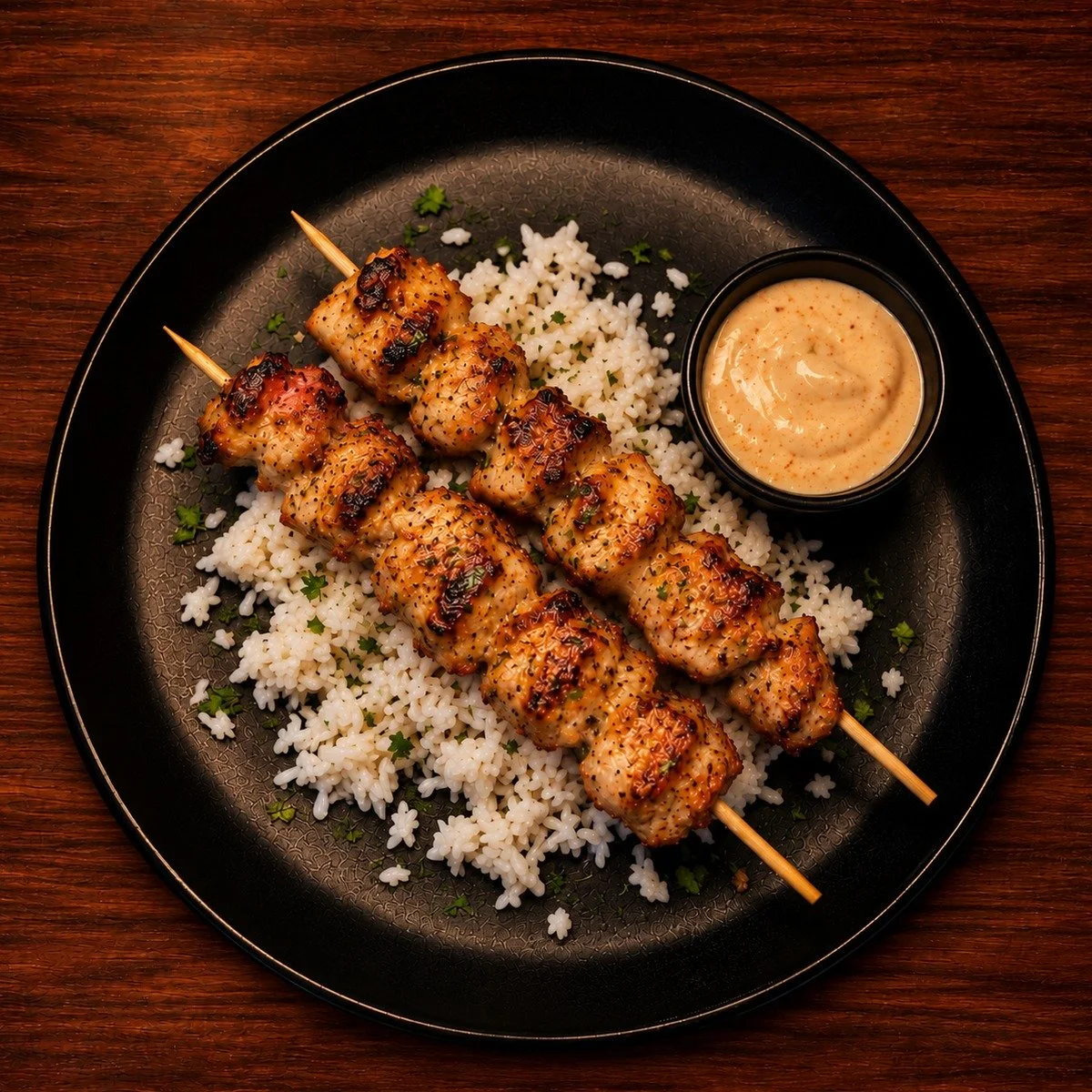Nandos Chicken Skewers & Perinaise