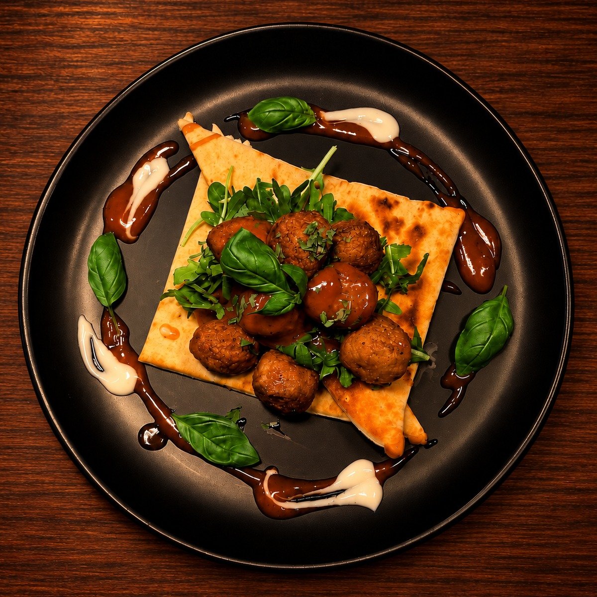 Moroccan Meatball Flatbread