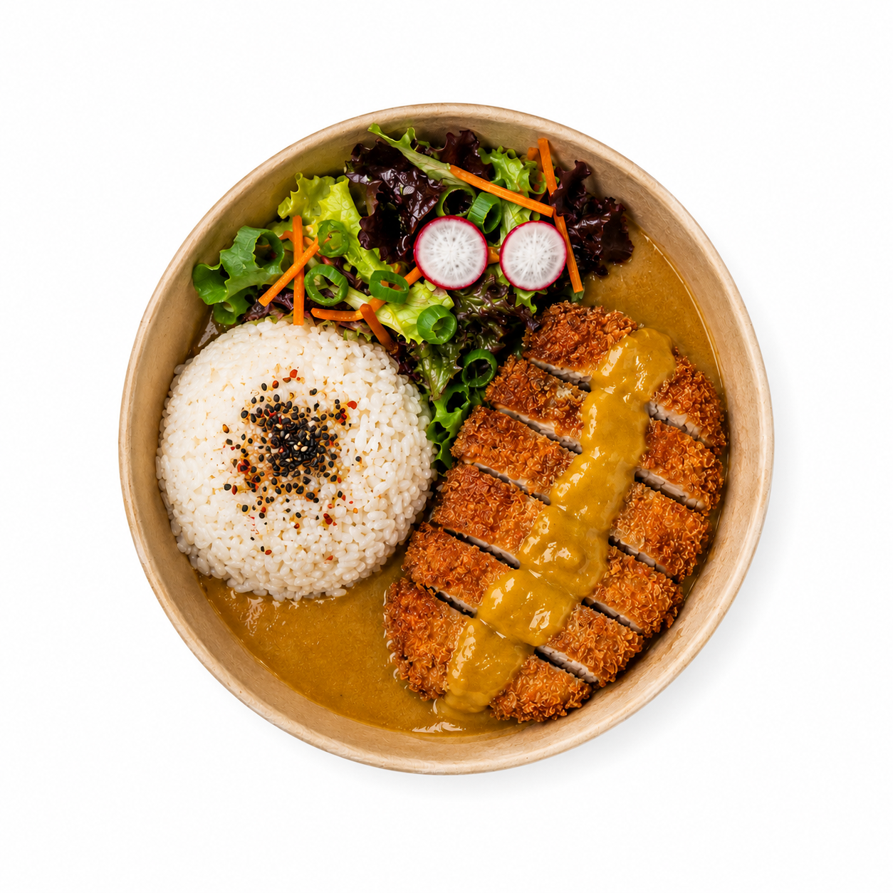 Katsu Chicken Poke Bowl