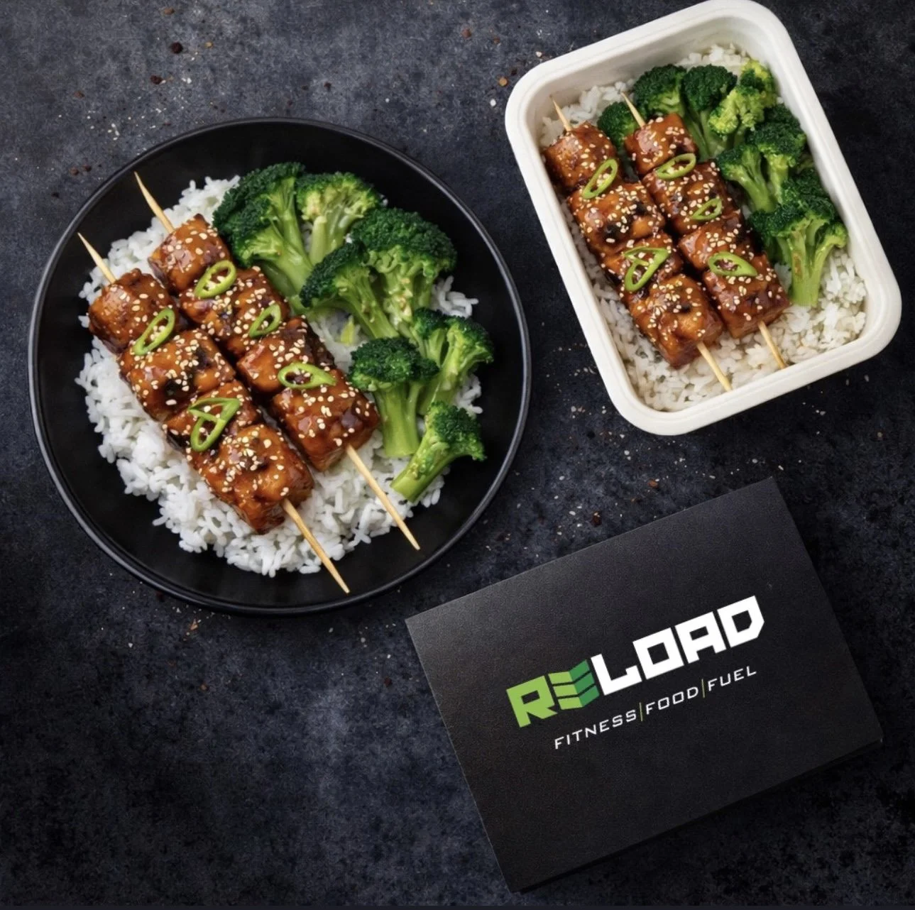 Sticky Satay Skewers - Protein 37g - Carbs 58g - Fats 18g - 542 Kcals