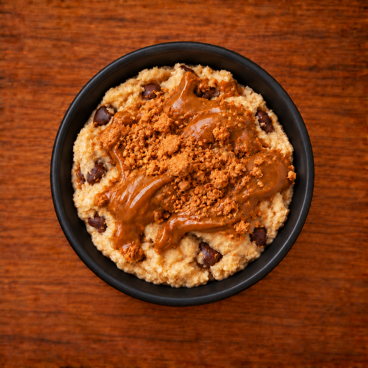 Protein Biscoff Cookie Dough in Black Bowl-4.png