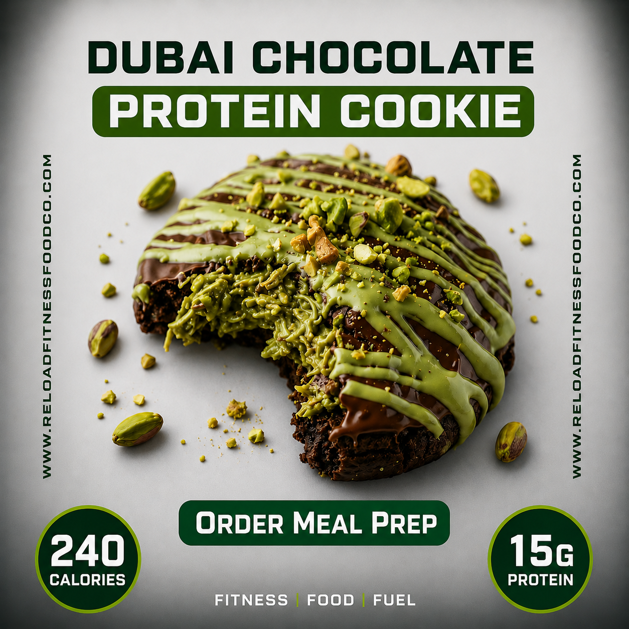 Dubai Chocolate Protein Cookie