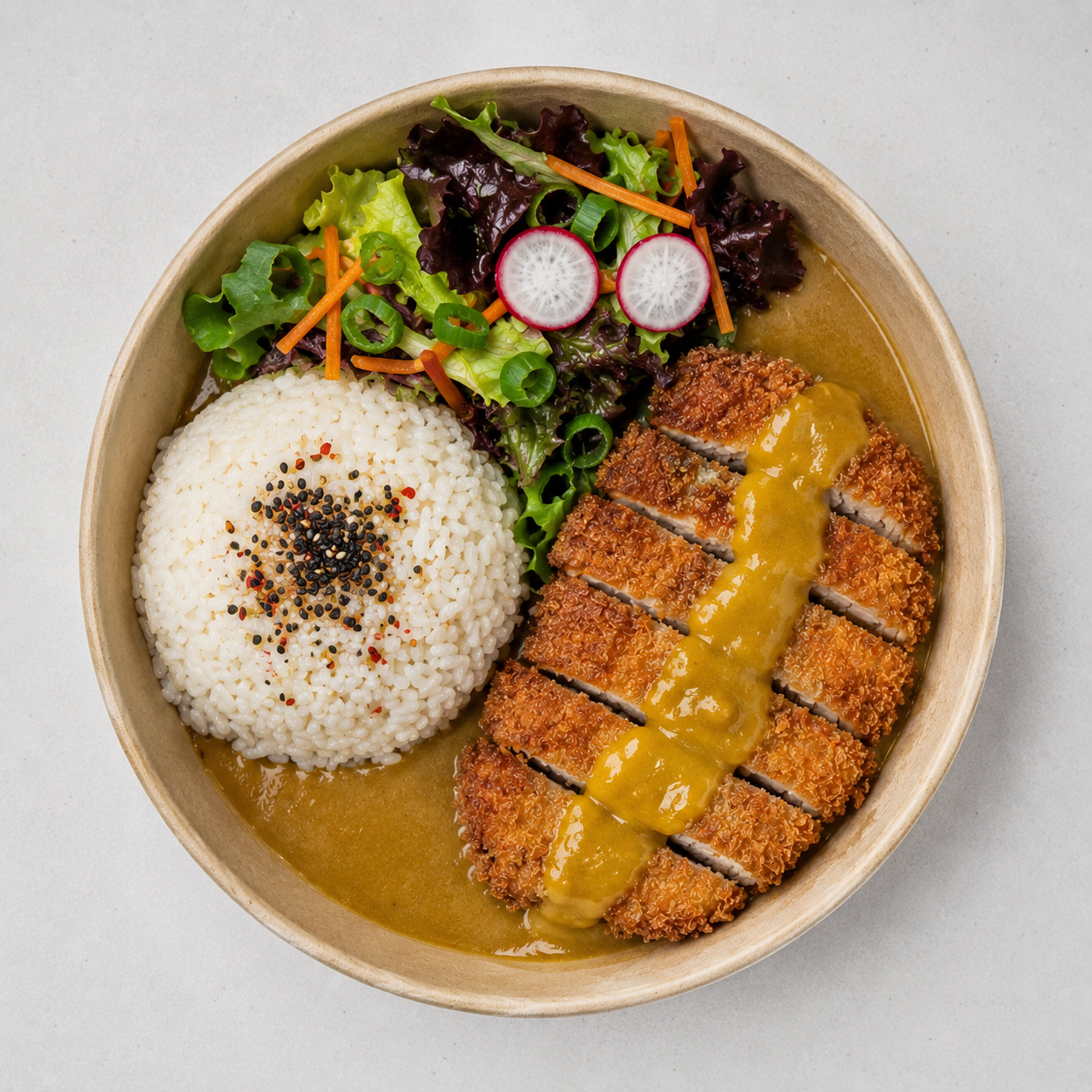Katsu Chicken Poke Bowl